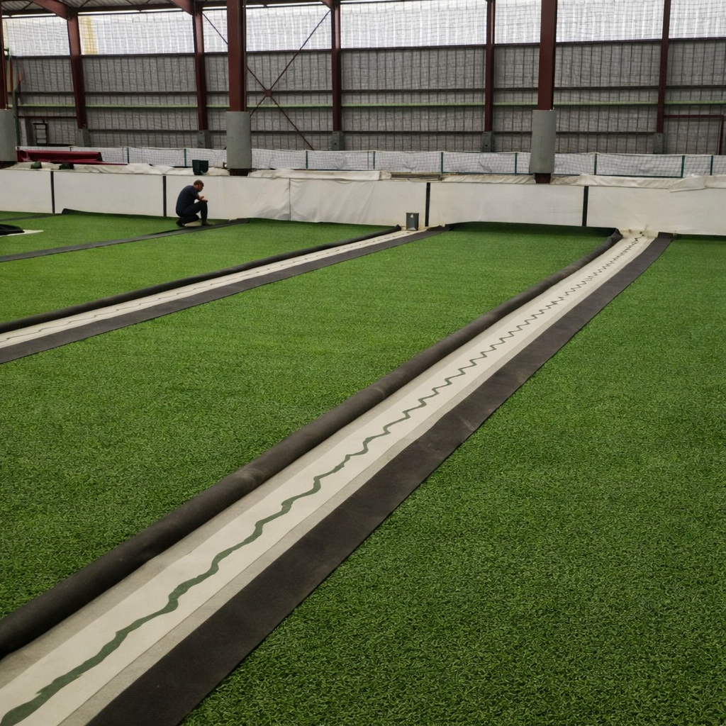 pose gazon synthétique